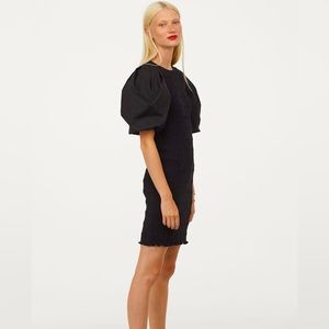 H&M Balloon-sleeved Dress, color black, size L